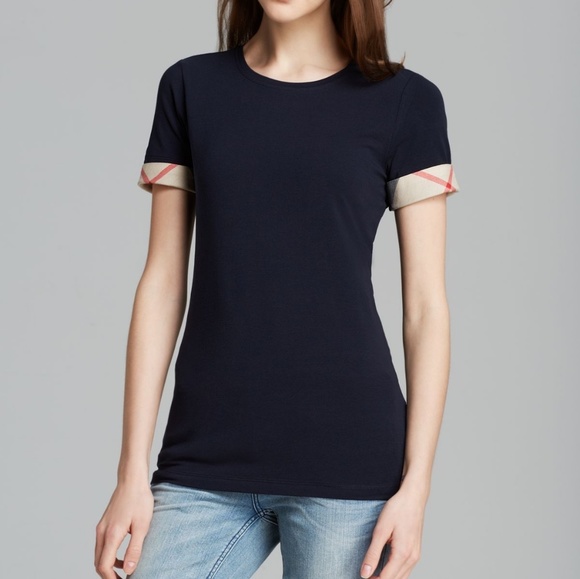 burberry check cuff shirt